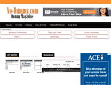 Tablet Screenshot of no-dummy.com